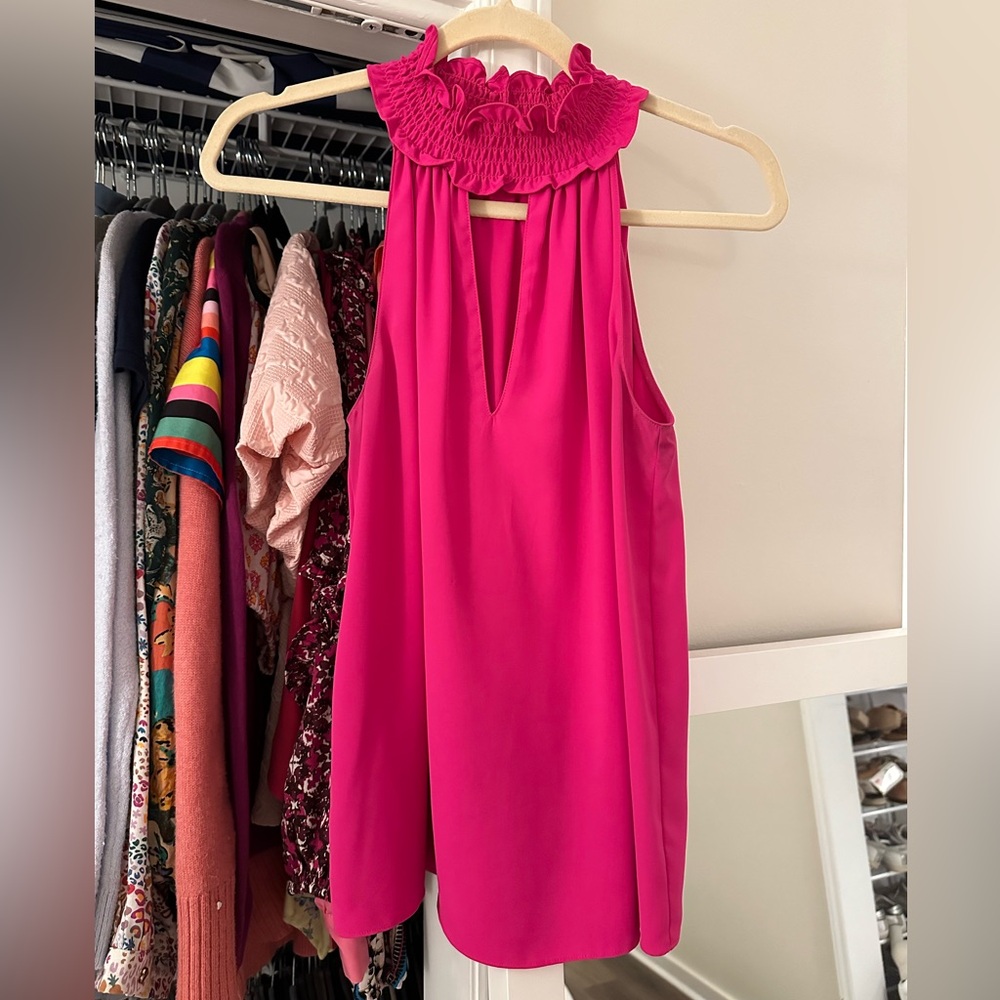 Amanda Uprichard Talita Top Hot Pink